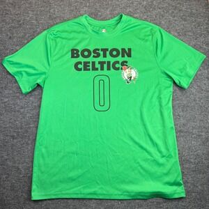 NBA Boston Celtics Jayson Tatum T-Shirt Mens Large Green Performance Tee